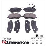 ZIMMERMANN Piduriklotsi komplekt,  ketaspidur 24294.190.1