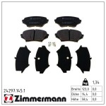 ZIMMERMANN Piduriklotsi komplekt,  ketaspidur 24297.145.1