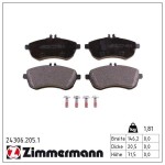 ZIMMERMANN Piduriklotsi komplekt,  ketaspidur 24306.205.1