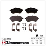 ZIMMERMANN Piduriklotsi komplekt,  ketaspidur 24306.205.2