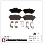 ZIMMERMANN  Piduriklotsi komplekt,ketaspidur 24306.205.3