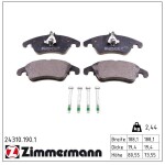 ZIMMERMANN Piduriklotsi komplekt,  ketaspidur 24310.190.1