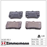 ZIMMERMANN Piduriklotsi komplekt,  ketaspidur 24323.155.1