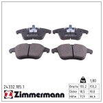 ZIMMERMANN Piduriklotsi komplekt,  ketaspidur 24332.185.1