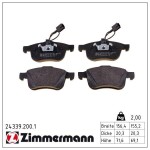 ZIMMERMANN Piduriklotsi komplekt,  ketaspidur 24339.200.1