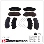 ZIMMERMANN Piduriklotsi komplekt,  ketaspidur 24342.180.2