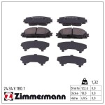 ZIMMERMANN Piduriklotsi komplekt,  ketaspidur 24347.180.1