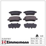 ZIMMERMANN Piduriklotsi komplekt,  ketaspidur 24348.160.1