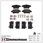 ZIMMERMANN Piduriklotsi komplekt,  ketaspidur 24349.175.2