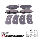 ZIMMERMANN Piduriklotsi komplekt,  ketaspidur 24351.170.1