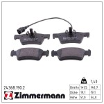ZIMMERMANN Piduriklotsi komplekt,  ketaspidur 24368.190.2