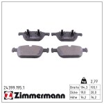 ZIMMERMANN Piduriklotsi komplekt,  ketaspidur 24399.195.1