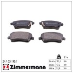 ZIMMERMANN Piduriklotsi komplekt,  ketaspidur 24403.175.1