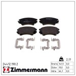 ZIMMERMANN Piduriklotsi komplekt,  ketaspidur 24412.190.2