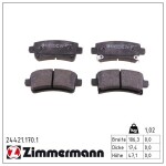 ZIMMERMANN Piduriklotsi komplekt,  ketaspidur 24421.170.1