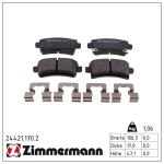 ZIMMERMANN Piduriklotsi komplekt,  ketaspidur 24421.170.2