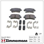 ZIMMERMANN Piduriklotsi komplekt,  ketaspidur 24421.170.3