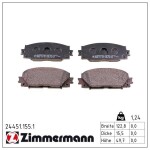 ZIMMERMANN Piduriklotsi komplekt,  ketaspidur 24451.155.1