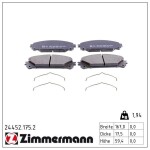 ZIMMERMANN Piduriklotsi komplekt,  ketaspidur 24452.175.2