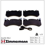 ZIMMERMANN Piduriklotsi komplekt,  ketaspidur 24455.170.2