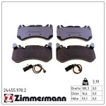 ZIMMERMANN Piduriklotsi komplekt,  ketaspidur rd:z 24455.970.2