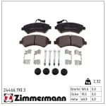 ZIMMERMANN Piduriklotsi komplekt,  ketaspidur 24466.190.3