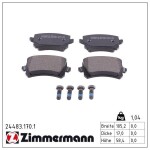 ZIMMERMANN Piduriklotsi komplekt,  ketaspidur 24483.170.1