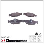 ZIMMERMANN Piduriklotsi komplekt,  ketaspidur 24487.160.1