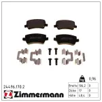 ZIMMERMANN  Piduriklotsi komplekt,ketaspidur 24496.170.2