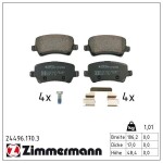 ZIMMERMANN Piduriklotsi komplekt,  ketaspidur 24496.170.3