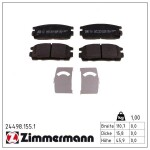 ZIMMERMANN Piduriklotsi komplekt,  ketaspidur 24498.155.1