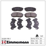 ZIMMERMANN Piduriklotsi komplekt,  ketaspidur 24501.170.1