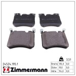 ZIMMERMANN Piduriklotsi komplekt,  ketaspidur 24524.195.1