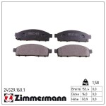 ZIMMERMANN Piduriklotsi komplekt,  ketaspidur 24529.160.1