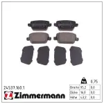 ZIMMERMANN Piduriklotsi komplekt,  ketaspidur 24537.160.1