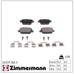 ZIMMERMANN Piduriklotsi komplekt,  ketaspidur 24537.160.3