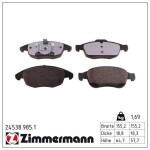 ZIMMERMANN Piduriklotsi komplekt,  ketaspidur rd:z 24538.985.1