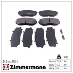 ZIMMERMANN Piduriklotsi komplekt,  ketaspidur 24544.175.1