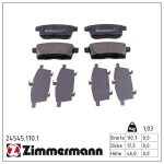 ZIMMERMANN Piduriklotsi komplekt,  ketaspidur 24545.170.1