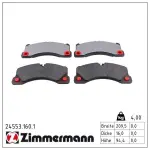 ZIMMERMANN Piduriklotsi komplekt,  ketaspidur 24553.160.1