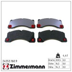 ZIMMERMANN Piduriklotsi komplekt,  ketaspidur pb:z 24553.160.9
