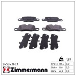 ZIMMERMANN Piduriklotsi komplekt,  ketaspidur 24554.160.1
