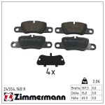 ZIMMERMANN Piduriklotsi komplekt,  ketaspidur pb:z 24554.160.9