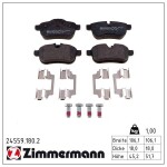 ZIMMERMANN Piduriklotsi komplekt,  ketaspidur 24559.180.2