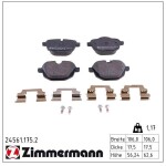 ZIMMERMANN  Piduriklotsi komplekt,ketaspidur 24561.175.2