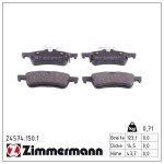 ZIMMERMANN Piduriklotsi komplekt,  ketaspidur 24574.150.1