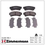 ZIMMERMANN Piduriklotsi komplekt,  ketaspidur 24582.185.1