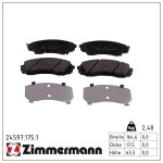 ZIMMERMANN Piduriklotsi komplekt,  ketaspidur 24597.175.1