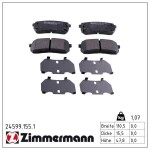 ZIMMERMANN Piduriklotsi komplekt,  ketaspidur 24599.155.1