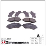 ZIMMERMANN Piduriklotsi komplekt,  ketaspidur 24604.180.1